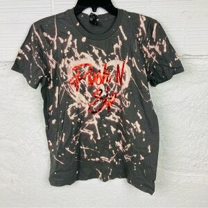 POSH N SIP gray beached distressed poshmark gear shirt size medium